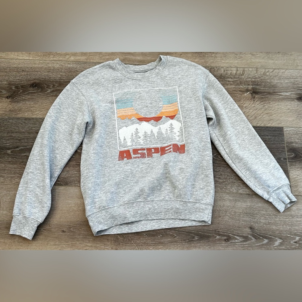 Zoe +Liv grey Aspen sweatshirt size xs.